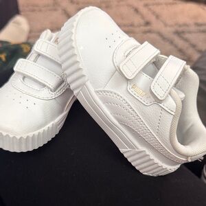 Puma Kids Velcro White Sneakers